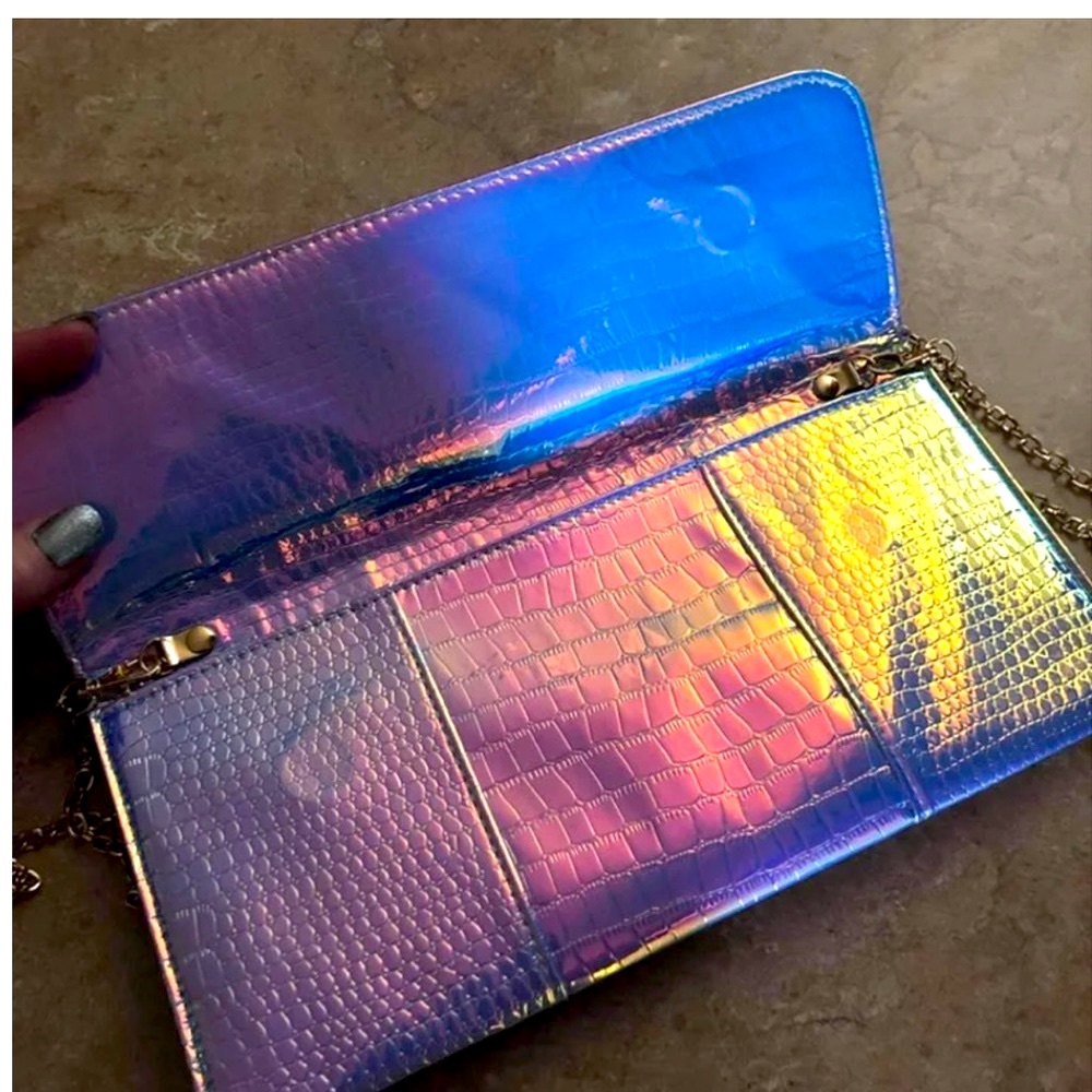 Nico & Olive Holographic Rainbow Purse Handbag
